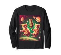 Space Kitten Cat Lover Funny Space Explorer Bambini Ragazzi Ragazze Maglia a Manica