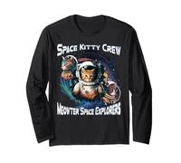 Space Kitty Crew Meowter Space Explorers Simpatico Gattino cosmico Maglia a Manica