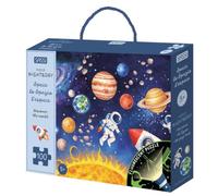 Space-Lo Spazio-L'espace. Discover the world. Puzzle night & day. Ediz. multilingue. Con puzzle. Con sagome