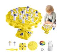 Space Man Balance Tree - Kids Math Toy, Educational Astronauts Toy | Gioco Di Coordinamento Occhio A Mano Con Figure Di Spazio Di Impilamento, Giocattolo Di Bilanciamento Del Desktop Per L'apprendimen