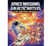 Space Missions and Galactic Battles Coloring Book: Epic Sci Fi Coloring Pages for Kids and Teens | Space Wars, Aliens and Adventures