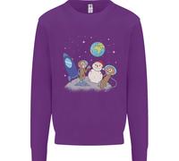 Space Monkeys Alieni UFO Babbo Natale Uomo Felpa Maglione