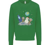 Space Monkeys Alieni UFO Babbo Natale Uomo Felpa Maglione