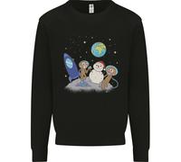 Space Monkeys Alieni UFO Babbo Natale Uomo Felpa Maglione