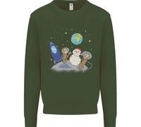Space Monkeys Alieni UFO Babbo Natale Uomo Felpa Maglione