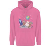 Space Monkeys Alieni UFO Natale Pupazzo di Neve Bambini Felpa con Cappuccio
