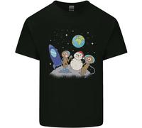 Space Monkeys Alieni UFO Pupazzo Di Neve Di Natale T-Shirt Per Bambini