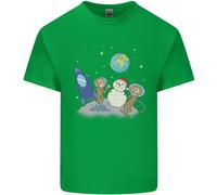 Space Monkeys Alieni UFO Pupazzo Di Neve Di Natale T-Shirt Per Bambini