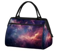 Space Nebula Galaxy Borsa da palestra per uomo e donna, borsone sportivo da viaggio, impermeabile, borsa da viaggio per il fine settimana borsa da notte leggera da portare a mano