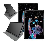 Space Nebula Girl Custodia per Samsung Galaxy Tab A8 10,5 pollici 2022 SM-X200/X205/X207, supporto pieghevole girevole a 360 gradi con angoli di visualizzazione multipli custodia con auto sleep/wake