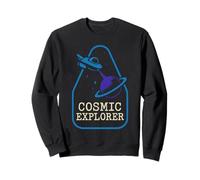 Space Nerd Design Galaxy Explorer Cosmic Wanderer Club Felpa