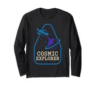 Space Nerd Design Galaxy Explorer Cosmic Wanderer Club Maglia a Manica