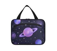 Space Planet Borsa da appendere colorata per gli uomini da viaggio con gancio, borsa per il trucco pieghevole di design organizer per viaggiatori campeggio estuche de maquillaje para Mujer L