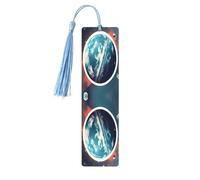 Space Planet Earth - Segnalibri da donna, 5 pezzi, in legno, accessori per libri