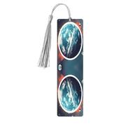 Space Planet Earth - Segnalibri da donna, 5 pezzi, in legno, accessori per libri