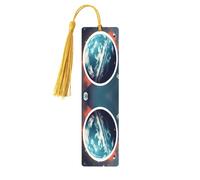 Space Planet Earth - Segnalibri da donna, 5 pezzi, in legno, accessori per libri