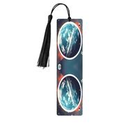 Space Planet Earth - Segnalibri da donna, 5 pezzi, in legno, accessori per libri