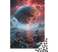 Space Planet Puzzle 1000 Pezzi Per Appassionati, Solar System Collaborazione Familiare, Elemento D'Arte Moderna, Regalo 14+ 1000pcs (75x50cm)