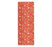 Space Planet Red hot yoga mat antiscivolo per gli uomini stampato, antiscivolo, yoga opaco asciugamano con borse tapete para ejercicio 180,3 x 66 cm