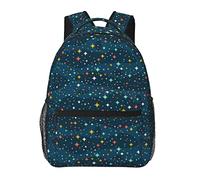 Space Planet, zaini per computer portatili, regali di viaggio e lavoro, leggeri per uomini e donne, Stelle nel cielo, One Size, Zaino daypack