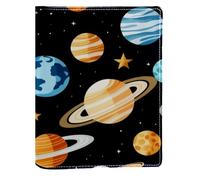 Space Planets - Copertina per libro sostituibile, in pelle PU, riutilizzabile, adatta per notebook da 148 x 210 mm