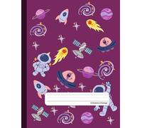 space -Primary Composition Notebook Story Paper Journal: Dotted Midline and Picture Space | Grades K-2 School Exercise Book | 100 Story Pages - magenta