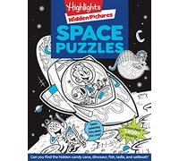 Space Puzzles: Solar System Puzzle Book for Kids 6-12, Fun Space Gift with Activities and Games, Over 100 Puzzles and More Than 1,800 Hidden Objects to Find
