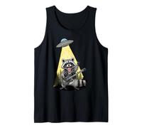 Space Rock per SciFi Raccoon Guitar On Alien UFO Music Fans Canotta