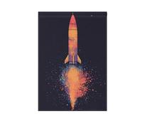 Space ROCKETS set di bandiere da giardino stagionali bandiere banner per esterno per la decorazione del giardino 28x40 doppia faccia