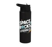 Space Rocks Letteralmente Divertente Asteroide Meteor Stainless Steel Insulated Water Bottle