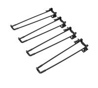 Space Salvando a Forma di Black Metal Mobili Gambe per Panche da Tavolino Tavolini 4pcs Fondamenta Stabile (350 mm)