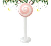 Space-Saving Design: The inflatable lollipop features a deflatable andfoldable structure, allowing effortless storage when not in use, saving significant space for outdoor events or indoor play areas