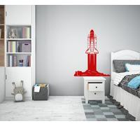 SPACE SHUTTLE - Adesivo murale wall sticker in vinile 55x70 cm