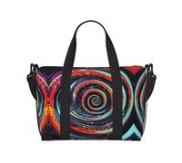 Space Spiral Cosmic Print - Borsa sportiva versatile da palestra, compagno per viaggi e routine di fitness, colore nero, taglia unica, Nero, One Size