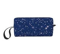 Space Star, borsa per il trucco resistente all'acqua, organizer da viaggio per donne e uomini, custodia per cosmetici con cerniera, piccola borsa portatile per attrezzi