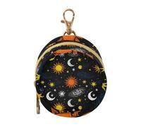 Space Star Nebula - Custodia per ciuccio con cerniera e clip da polso, per piccoli oggetti, colore: nero