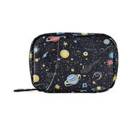 Space Starry Sky Cosmic Planet - Borse per pillole riutilizzabili con scomparti staccabili, organizer portatile per pillole da giorno