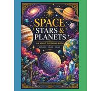 Space stars and planets: Coloring book