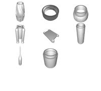 Space Themed LED Night Light with Lego Figure Storage - Rocket Lamp Design