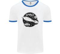 Space Trip Rocket Ship Astronaut Uomo Ringer T-Shirt
