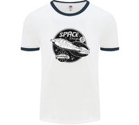 Space Trip Rocket Ship Astronaut Uomo Ringer T-Shirt