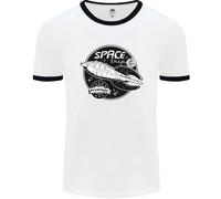Space Trip Rocket Ship Astronaut Uomo Ringer T-Shirt