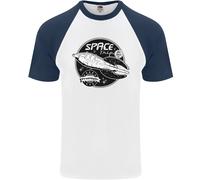 Space Trip Rocket Ship Astronaut Uomo S/S Baseball T-Shirt