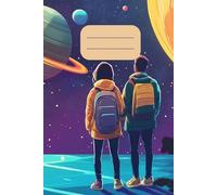 SPACE Wide Ruled Notebook: 100 pages, perfect for Diary, School, College, Work: Ruled Lined Composition Notebook