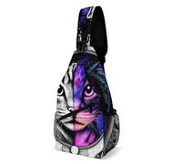 Space Witch Cat Black Goth Kitten Art Uomo Donna Borsa Monospalla Leggera Borsas A Spalla Piccolo Sling Bag Per Escursionismo Treeking Sportivo