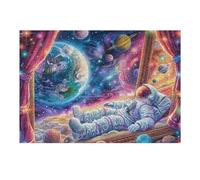 Space Wolf Galaxy Rompicapo 300 Pezzi Per Regalo Di Halloween Cartone Rigido Per Adulti Tema Horror Per Feste Con Amici Edizione Limitata Top Vendita 300 PCS（40x28cm）