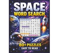 Space Word Search: 80+ Space Word Search Puzzles Featuring Planets, Stars, Galaxies, Rockets, and Astronauts | Easy Read for Adults and Seniors