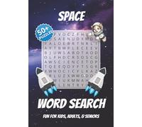 Space Word Search: Easy to Read Print Puzzle Book about Space, Planets, and Astronomy | 6x9 inches, 110 pages | 50+ Puzzles | Fun for Kids, Adults, & Seniors