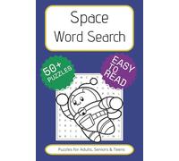 Space Word Search Puzzle Book: Word Searches with Easy to Read Print about Space, Planets, Astronauts, and More | 6x9 inches, 110 pages | 50+ Puzzles ... Gift for Vacations, Holidays and Free Time