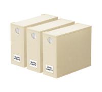 SpaceAid 3 Pack Bed Sheet Organizers and Storage, Foldable Sheet Organizer for Linen Closet, Sheets Set Folder Keeper with Window XL Queen & King Size